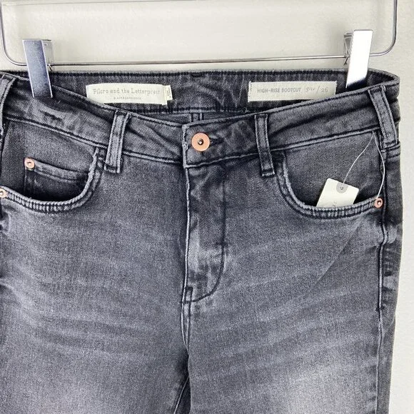 ANTHROPOLOGIEPilcro High Rise Bootcut Black Jeans 26